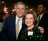 Shirley Temple Black and George W. Bush