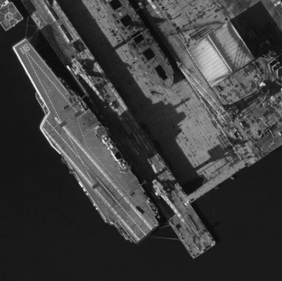 Activity on the Liaoning aircraft carrier, China