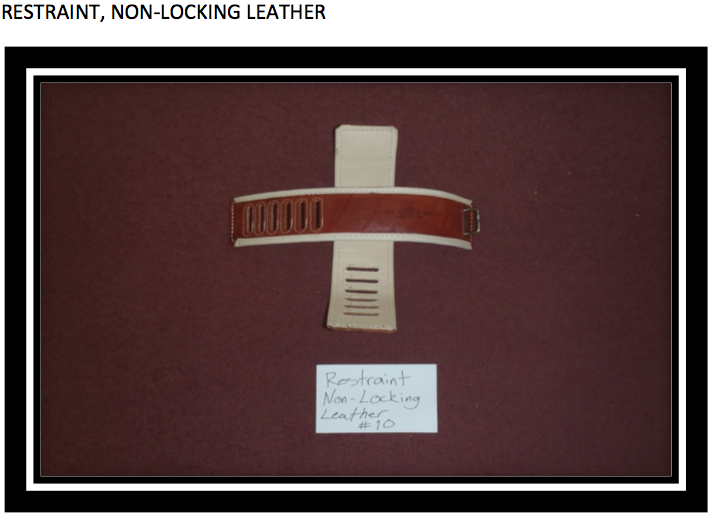 gtmo-restraint, nonlocking leather
