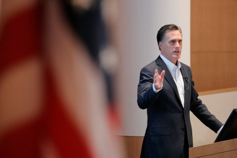 Mitt Romney Delivers Health Care Reform Address At The University Of Michigan