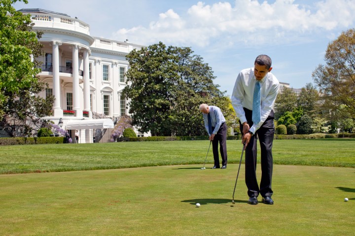 Obama on the Green