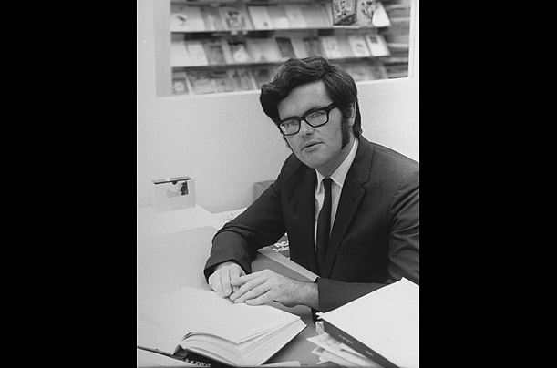 Gingrich at his desk at Tulane University