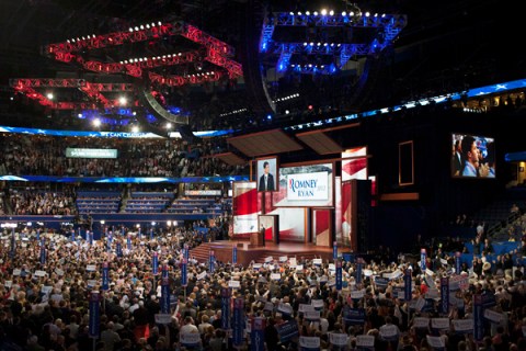 Paul Ryan's speech at the RNC in Tampa, FL, on Wednesday, Aug. 29, 2012. 