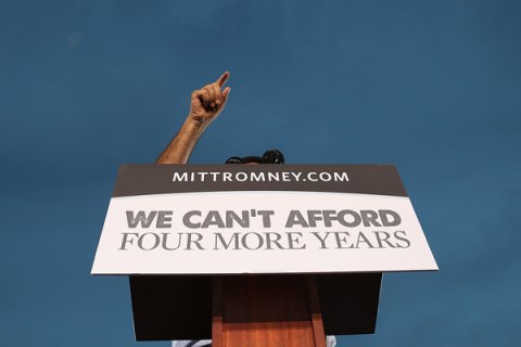 Romney Attends Victory Rally In Florida