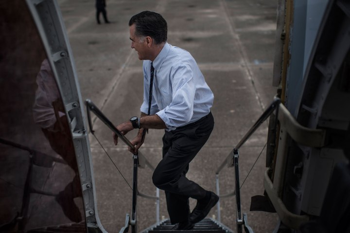 Republican nominee for President Governor Mitt Romney