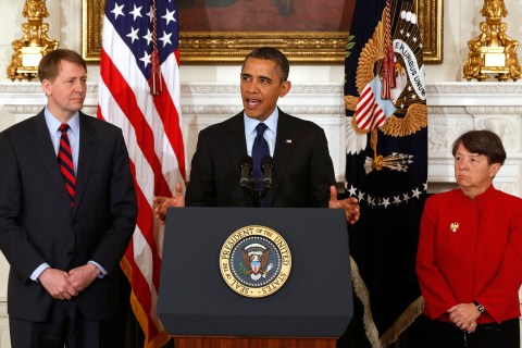 U.S. President Barack Obama speaks about his nominations at the White House in Washington