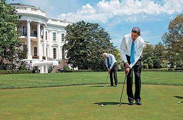 Obama Playing Golf