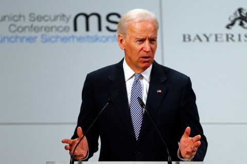US Vice-President Biden gives a speech at the 49th Conference on Security Policy in Munich