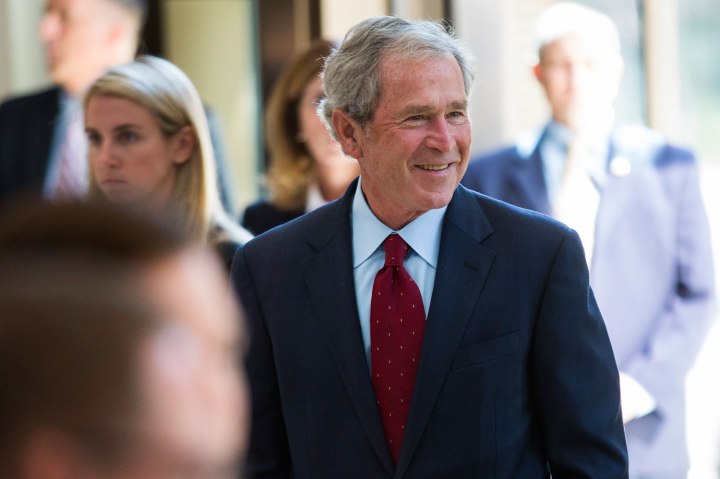 Former President George W Bush Opens  Library in Dallas