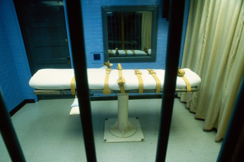 Lethal injection death chamber in Huntsville, Texas.