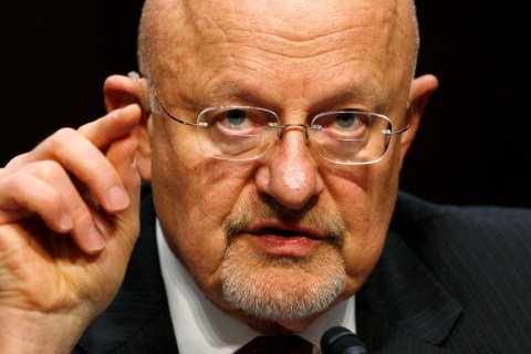 Clapper testifies at Security threat hearing on Capitol Hill  in Washington