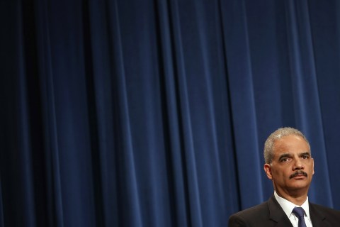 U.S. Attorney General Eric Holder at a news conference in Washington, D.C., on May 14, 2013.