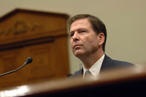 Former Deputy Attorney General James Comey at a hearing investigating the firings of U.S. attorneys, May 3, 2007, in Washington.
