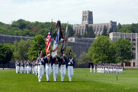 cadets march at West Point