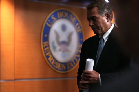 House Speaker Boehner Holds Weekly Briefing