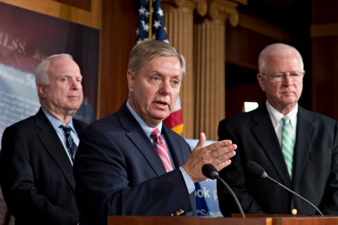 John McCain, Lindsey Graham, Saxby Chambliss
