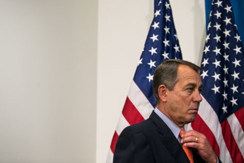 Speaker of the House John Boehner during a press conference, on Capitol Hill in Washington, D.C., on July 9, 2013.