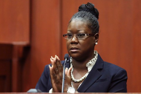 Trayvon Martin's mother, Sybrina Fulton, takes the stand during George Zimmerman's trial in Seminole circuit court in Sanford