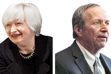 Janet Yellen and Larry Summers
