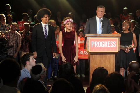 Bill de Blasio's Democratic Primary Celebration For The New York City Mayoral Race