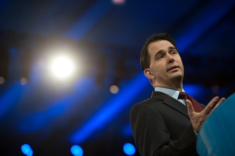 Wisconsin Governor Scott Walker during the 2013 Conservative Political Action Conference at the Gaylord National Resort & Conference Center at National Harbor, Md., on March 16, 2013.