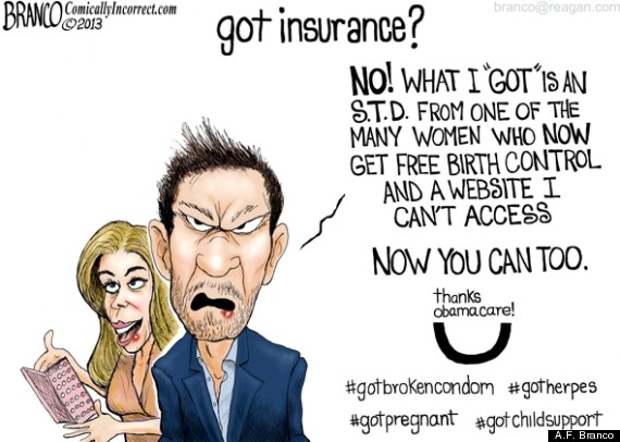 Obamacare Will Give You STDs Because of Free Birth Control, Cartoon Says |  
