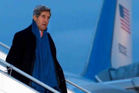 U.S. Secretary of State Kerry arrives at Geneva International airport
