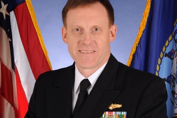 This Oct. 5, 2011, photo, provided by the U.S. Navy, shows Vice Adm. Michael Rogers. Defense Secretary Chuck Hagel is announcing that Rogers, the head of the Navy's Cyber Command, has been chosen to be the next chief of the NSA.